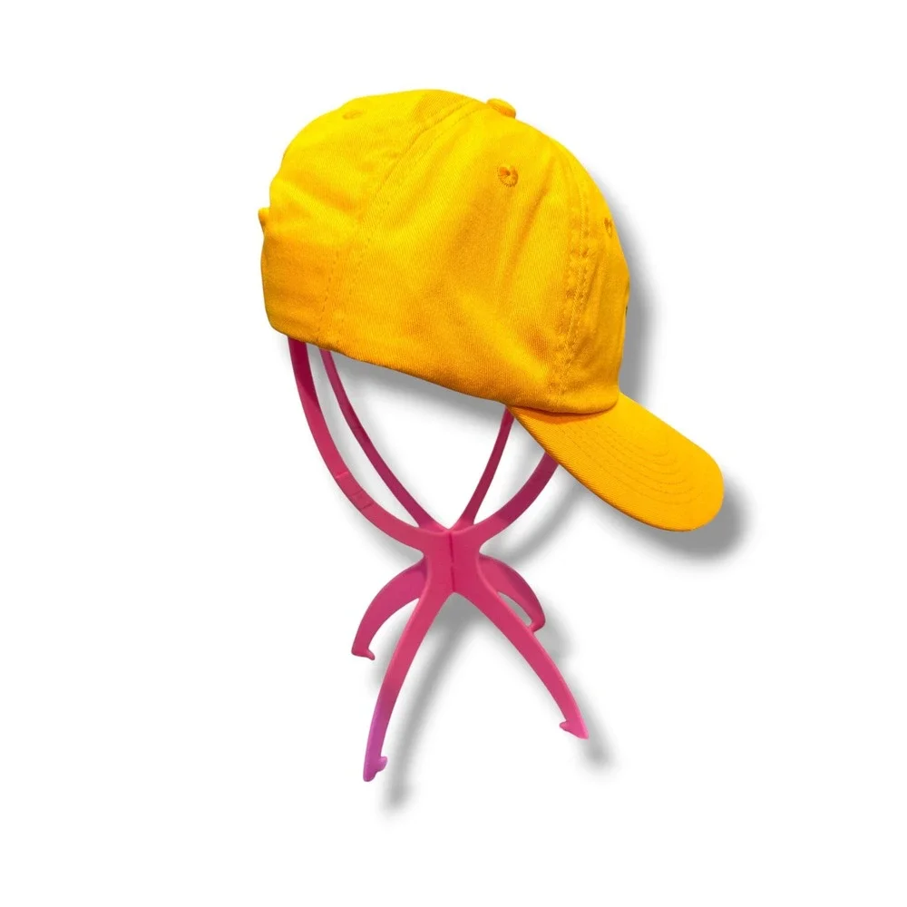 Herschel Supply Co Hat Unisex OSFA Yellow V Logo Dad Cap Snapback CA55688 NWOT